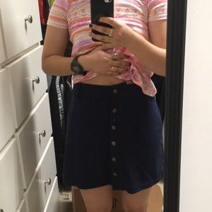 Marine Layer Navy Blue Skirt